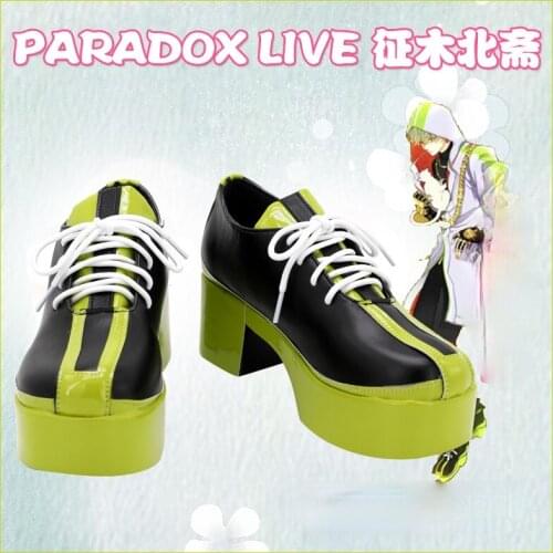 Paradox Live Hokusai Masaki Cosplay Shoes Boots Halloween Costume Accessories
