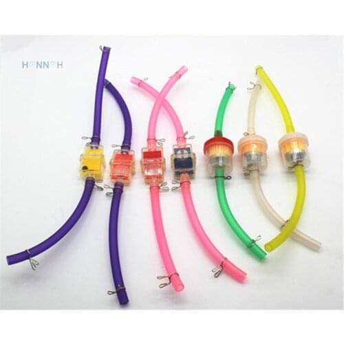 Plastic Fuel filter with Fuel taps fuel hose for pocket bike dirt bike motorcycle pit bike scooter engine oil filter/petcock