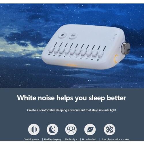 Portable White Noise Baby White Noise Toy Machine USB Rechargeable White Sleep Sound Machine Timing Sleeping Monitors Insomnia