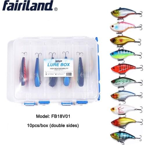 10 Pcs 3Pcs VIB Lure 7cm/2.8in 16g/0.56oz Crankbait Lifelike Fishing Lure High Quality Fishing Bait Slow Sinking Hard Lure