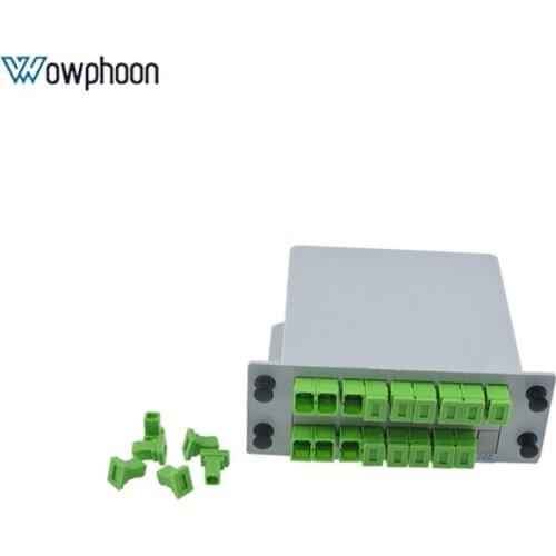 SC APC PLC Splitter 1X16, splitter Fiber Optical Box FTTH with 1X16