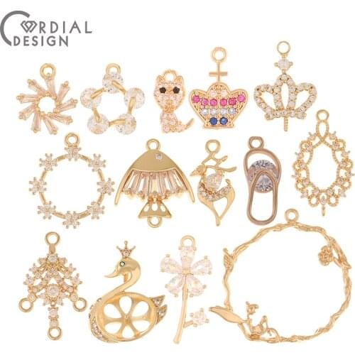 Cordial Design 6Pcs Choose/Jewelry Accessories/Hand Made/Multi Shape/DIY Making/Earrings Pendant/Jewelry Findings & Components