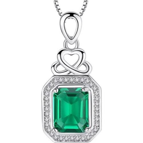 Jewelry Zircon wholesale crystal Topaz ruby sapphire silver leopard Emerald Pendant Necklace