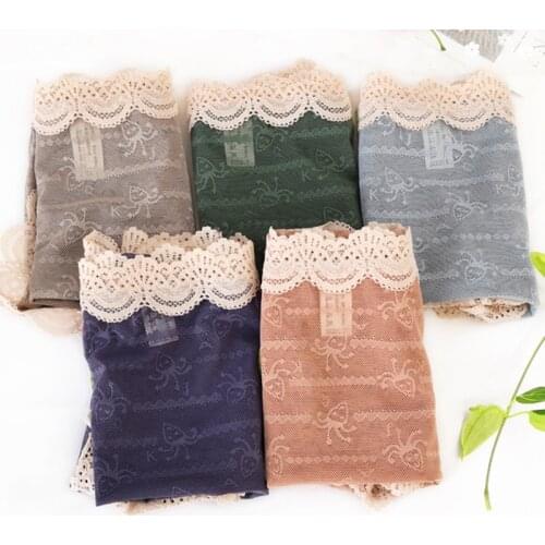 Plus Size Women Panties with High Waist Sexy Quick Dry Ultra-thin Underwear Womens Lace Briefs Mesh Panties of Large Size