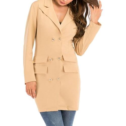 2020 Fashion Vintage Double Breasted Frayed Tweed Blazers Coat Women Pockets Plaid Ladies Outerwear Casual Casaco Femme