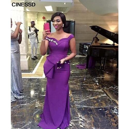 New Plus Size Pleat Off-Shoulder Girl Gown Mermaid Woman Lady Satin Bridesmaid Dresses Sleeveless Trumpet Sweetheart Custom