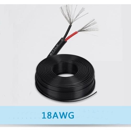 1meter 18AWG/20AWG/22AWG/24AWG/26AWG extension cord 2-core sheathed cable wire DC power cord
