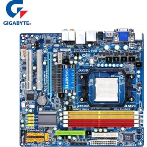 100% Gigabyte GA-MA78GM-US2H Motherboard For AMD Phenom FX/X4/X3 780G DDR2 16GB AM2/AM2+/AM3 MA78GM US2H Desktop Mainboard Used