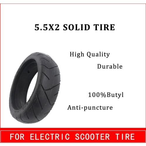 5.5 INCH 5.5X2 Solid tyre Upgrade thickened Puncture Proof tyre for Jackhot Carbon Fiber Scooter Fastwheel F0 Electric Scooter