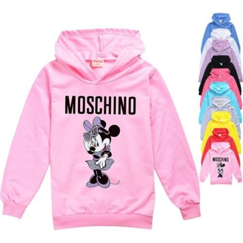 Disney cartoon childrens wear girls clothes 2021 age season fleece hoodies casual and comfortable jacket