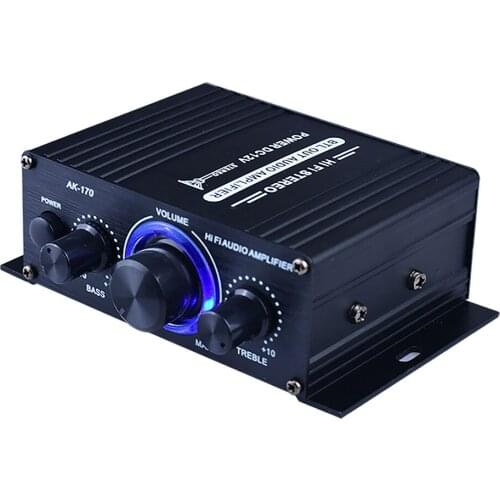 AK170/270 Home Digital Power Amplifier Audio Mini Portable Audio Karaoke Home Theater Amplifier HIFI2.0 Channel