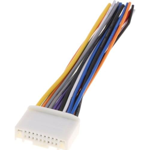 Dual Car Audio Wiring Harness Stereo 12 Pin Wire Connector For Nissan Tiida