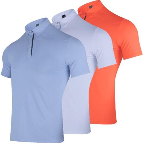 Summer Golf Wear Short Sleeve Golf Shirt Breathable Polyester Golf Clothing Leisure Sports Golf T-Shirt XS-4XL In Free Choice