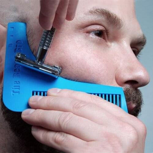 Perfect Lines Symmetry Beard Shaping Shaving Tool Comb MOLF