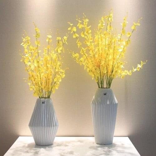 Simulation Oncidium Orchid Phalaenopsis Real Touch Flowers For Wedding Decor Artificial Flower Party Bouquet Living Room Decor