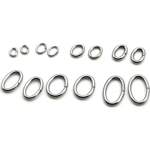 100ps/lot Stainless Steel DIY Jewelry Findings Open Single Loops Jump Rings & Split Ring Earrings Connectors for Jewelry Making