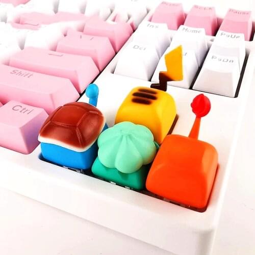 Mechanical Keyboard Personality Keycap Anime characters Key Cap Handmade Resin Single Keycaps Birthday Present For Friend