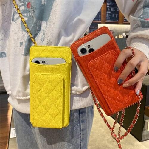 Fashion Crossbody long strap Mini bag for iphone Samsung galaxy Huawei Universal phone case high capacity Credit card package