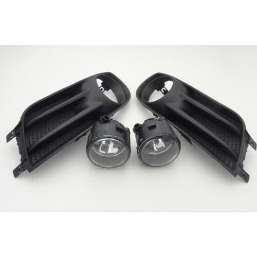 Car Front Fog Driving Lights Bumper Grille Cover Trim Kits For Nissan Tiida 2012-2016