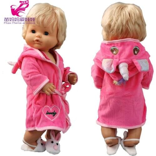 Doll pajama set for 40cm Nenuco Ropa y su Hermanita toy baby doll clothes sleepwear shoes