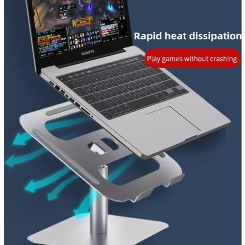 Laptop Riser Stand Angle Adjustable Height 360 Rotating Aluminum Ergonomic Computer Notebook Stand Holder for MacBook Pro Air