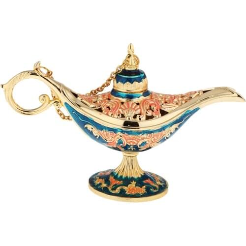 Bling Oil Lamp Arabian Light Aladdin Lamp Jewelry Box for Storage Lots Women Jewelry 12 x 5 x 8 cm / 4.7 x 2 x 3.15 inch