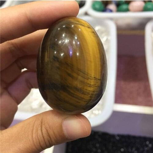 Special offer 100% natural tiger eye crystal yoni egg Ben Wa ball for women Kegel exercise Massage & Relaxation