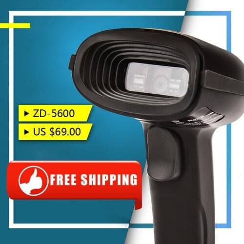 Supermarket 2d barcode scanner handheld 2d code scanner bar code reader qr code reader USB interface ZD5600 Bar code scanner