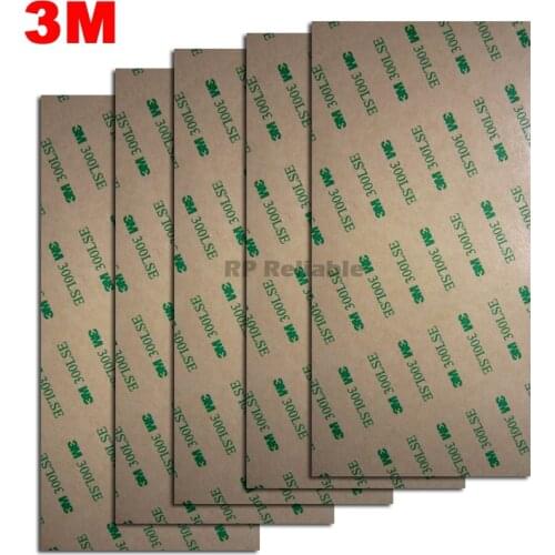 5 sheets 4"x8" 100MM*200MM 3M 300LSE Double Sided SUPER STICKY HEAVY DUTY ADHESIVE Sticker Camera Cell Phone LCD Repair
