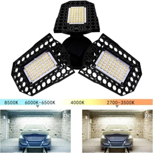 LED Lamp E27 Bulb 40/60/80W Garage Light 110V 220V Energy Saving Deform Light For Workshop Warehouse Basement Factory Gym