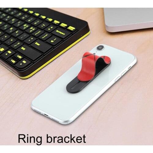 Universal U Shaped Multi Band Finger Ring Holder Phone Grip Stand Mount with Back Sticker for Tablet New