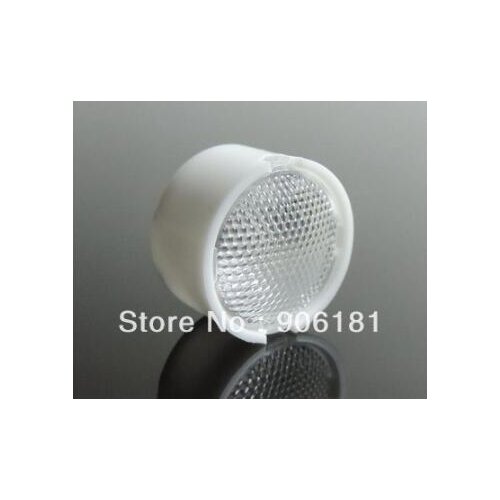 HPSM-14 High quality LED Optical Lens, Lens Size: 14X7.74mm, With Holder Diameter: 15mm, 60 degree, Bead surface, PMMA