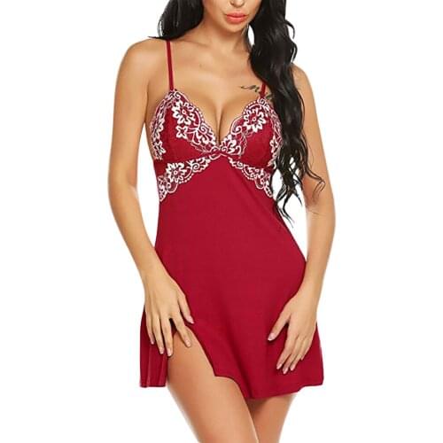Women Sexy Lingerie Porno Female Underwear Flower Lace Erotic Dress See Through Lenceria Sensual Mujer Sexy Costumes Nightdress