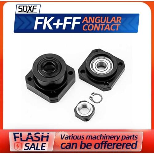 1/2 / 4PCS ball screw support seat fixed seat FK+FF10/12/15/17/20/25/30and angular contact