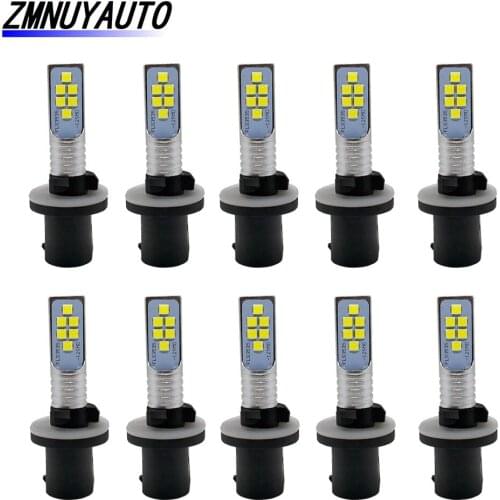 10pcs H27 Led Bulb H27W 880 Led Car Fog Lamp White Auto Daytime Running Lights H27W/1 Driving Lamps 12V