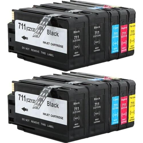 10 PACK Ink Cartridge Compatible for HP 711XL 711 XL HP711 for HP DesignJet T120 T520 Printer