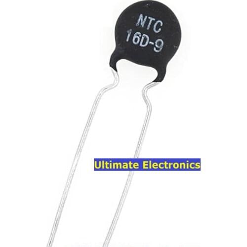100pcs Thermistor NTC16D-9 16D-9 16D9 9MM Diameter Negative Temperature coefficient