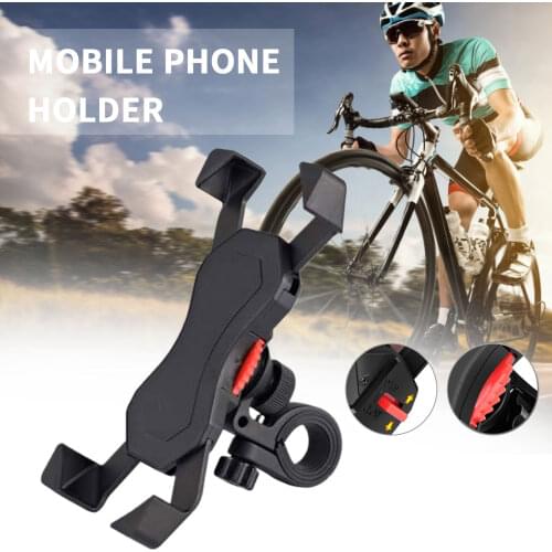 3.5-6.5 inches Universal Bicycle Motorcycle Phone Holder 4 Eagle Claws Design 360 Degree Rotation Phone Protector Support