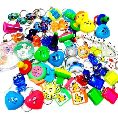 400X Assorted Style Key Chain Vintage Charm Fashion Favour Kid Pinata School Bag Party Favors Gift Novelty Birthday Prize
