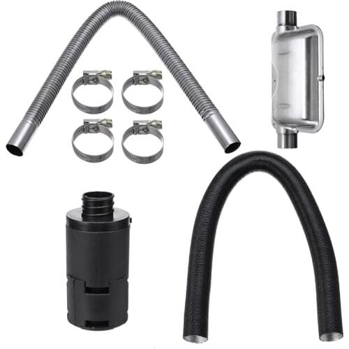 8 Pcs Universal Car Consumables Accessories Air Diesel Heater 24mm Exhaust Silencer + 25mm Filter Accessory For Air Diesel Heate