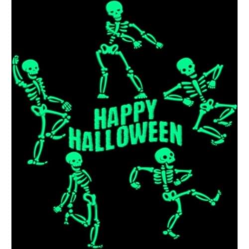 AIDANDAN Happy Halloween Dancing Skeletons Old Design Tin Signs Vintage Metal Tin Signs for Wall Art Decor for Home