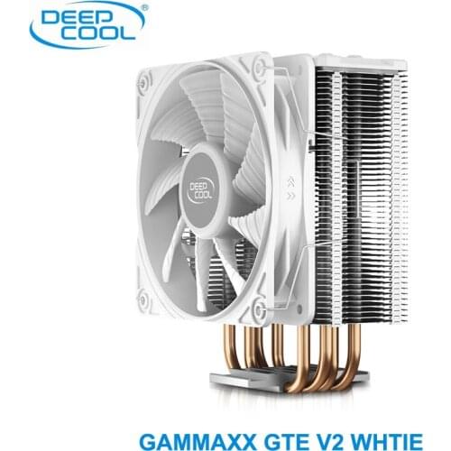 Deepcool GAMMAXX GTE V2 4 heatpipe CPU ventilador de enfriamiento 12cm PWM LED silent Cooling Fan 1150 1366 AMD AM4