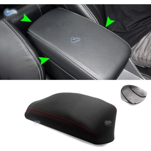 For Honda Civic 9th Gen 2012 2013 2014 2015 Microfiber Leather Car Interior Center Control Armrest Box Cover Sticker Trim
