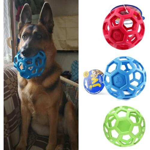 Geometric Ball Pet Dog Toys Natural Non-Toxic Rubber Ball Toy Chew Toys For Small Medium Large Dogs Pet Training Products