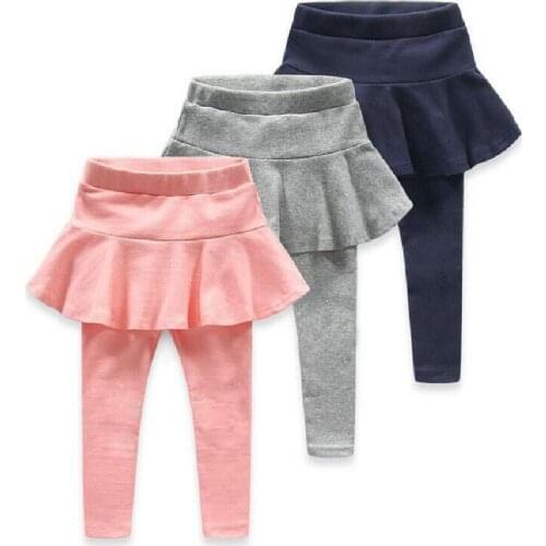 Girl Legging Skirt-pants Cake Skirts Baby Girl Spring/Autumn Warm Leggings Childrens Girls Trousers Boots For 2-5 Years Kids