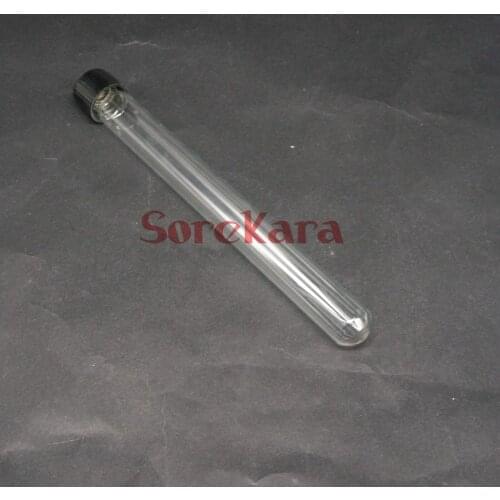Best Selling LOT 5 18x180mm Glass Test Tube Round bottom with Screw Cap for Chemistry Laboratory