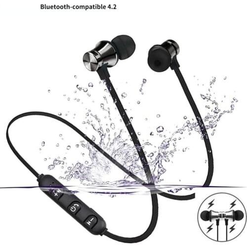 Magnetic Wireless bluetooth Earphone XT11 music headset Phone Neckband sport Earbuds Earphone with Mic For iPhone Samsung Xiaomi