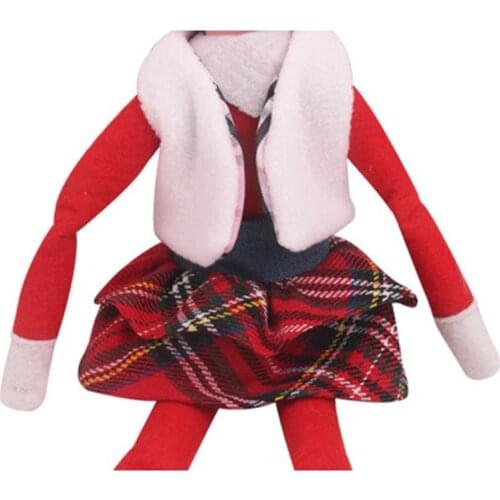 Christmas Doll Gift Toys Elf Book Red Boy Red Girl Mix Coulor Dolls Clothes Dress 30cm Toys For Kid Children' Game DIY Present