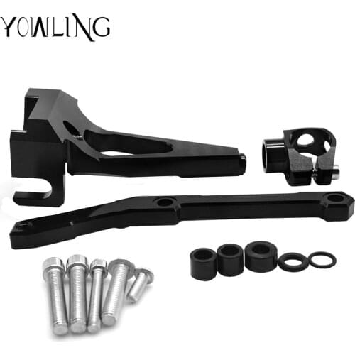 Motorcycle Steering Stabilize Damper Bracket Mounting kit Anti-vibration support for MT09 MT-09 MT 09 FZ09 FZ 09 FZ-09 2013-2017
