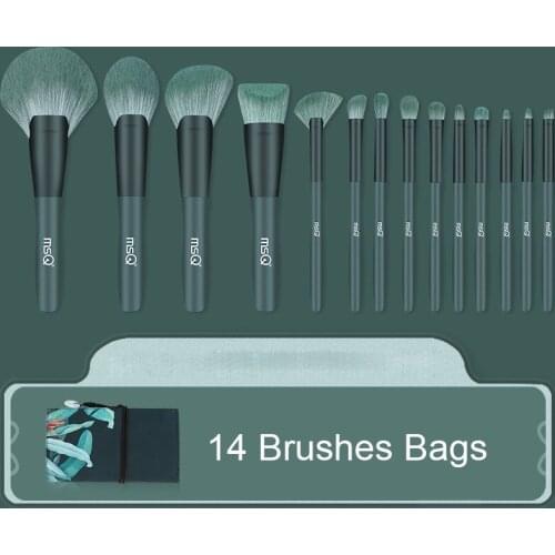 14 Pieces Professional Makeup Brush Set Foundation Blending Concealer Eye Face Liquid Powder Cream Cosmetics